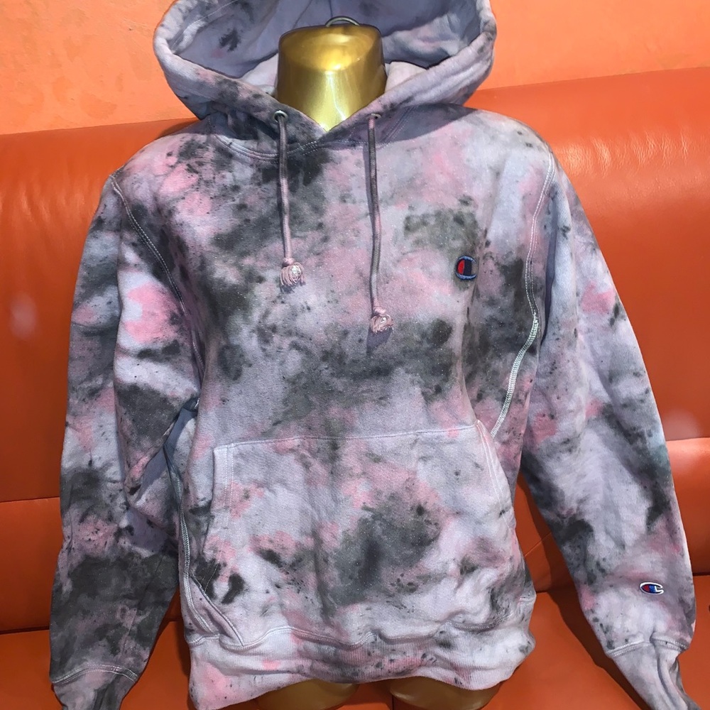 Stylish Re-Designed Champion Hooded Sweatshirt